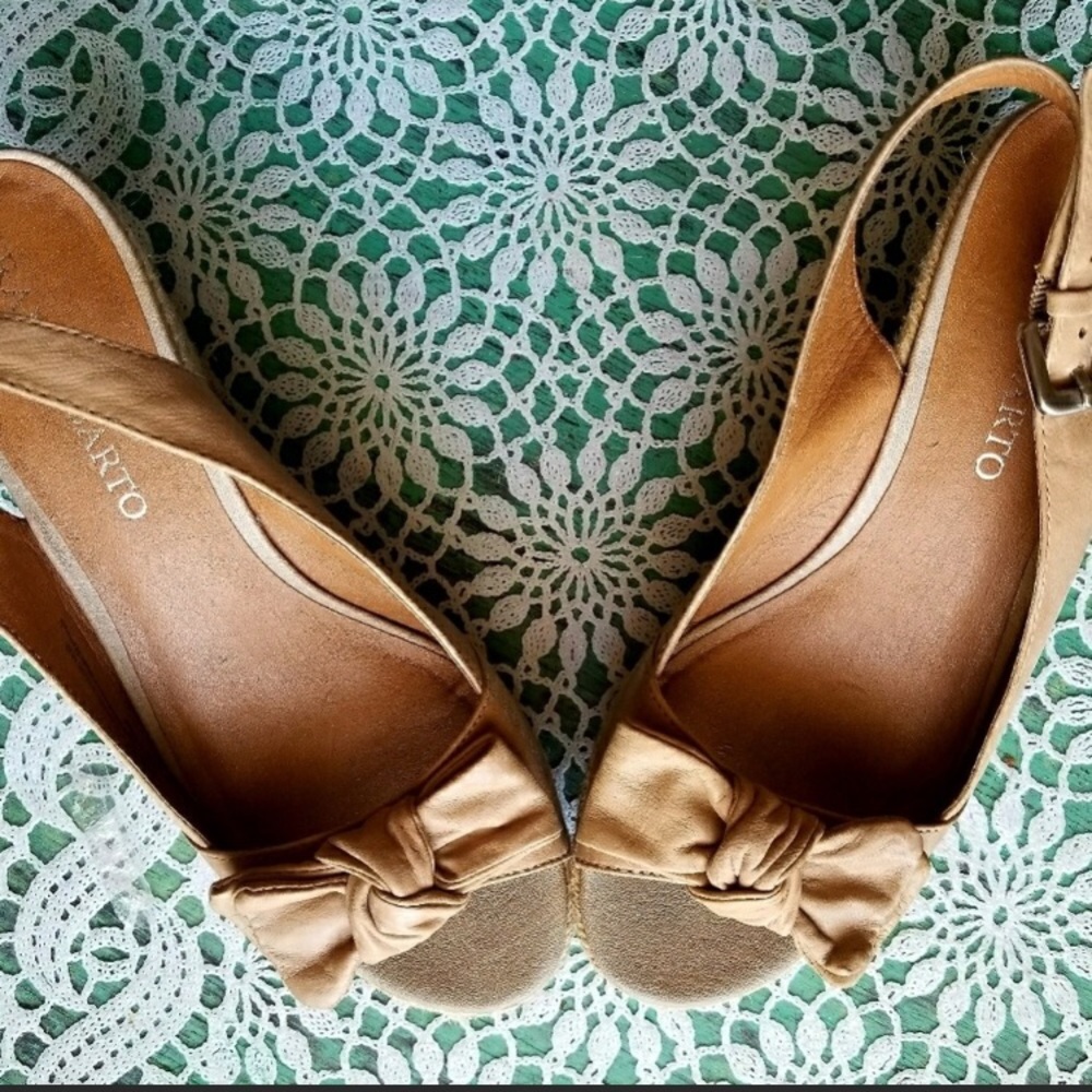 Bow Espadrille Wedge Sandals